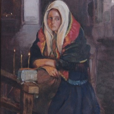 Mujer luciendo Museo Marcial Moreno Pascual Lagartera