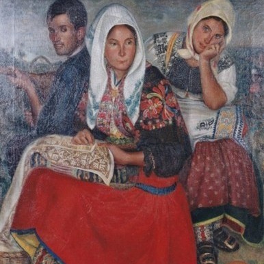 Descanso al atardecer Museo Marcial Moreno Pascual Lagartera