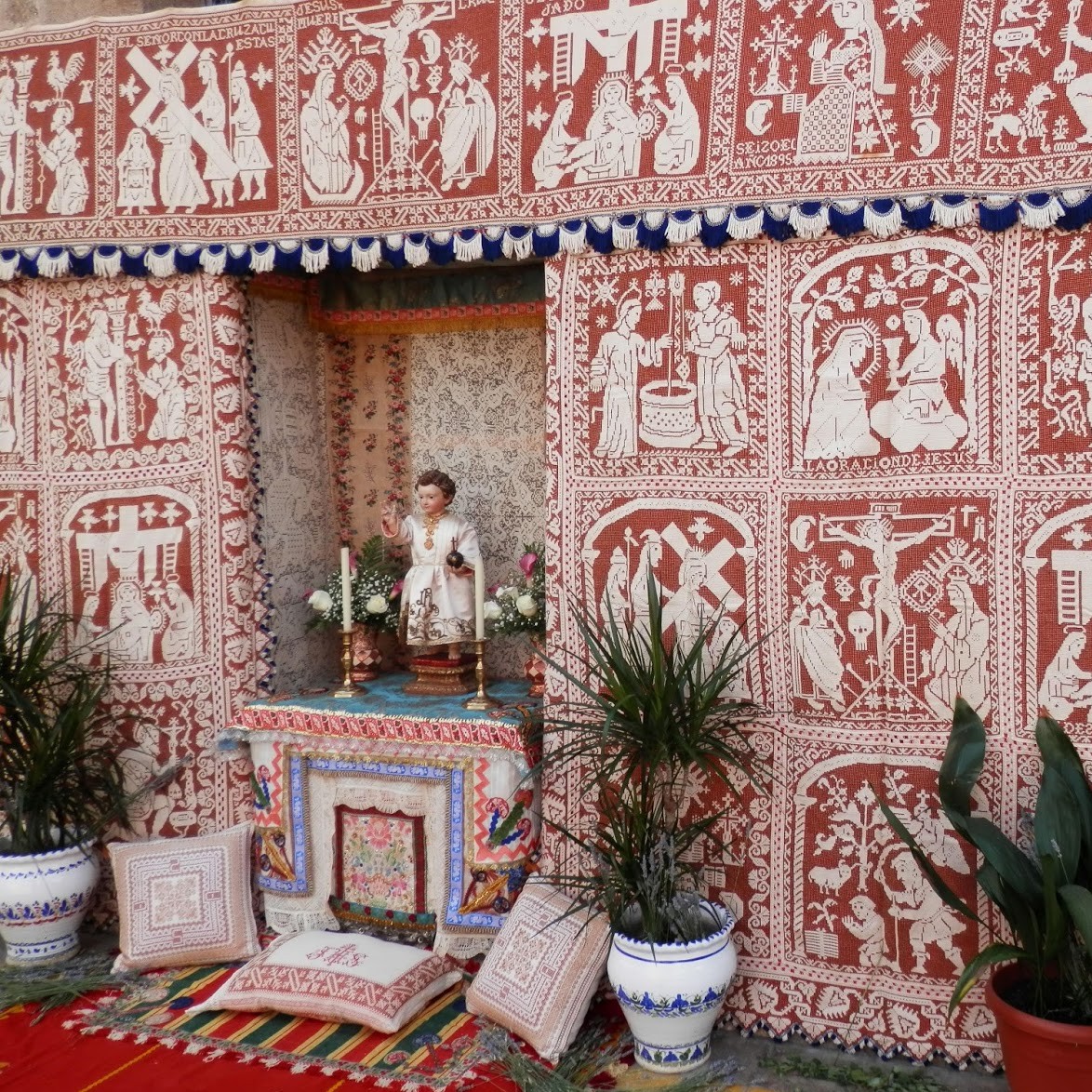 Visítanos Altar Corpus Christi Lagartera Museo Marcial Moreno Pascual Lagartera