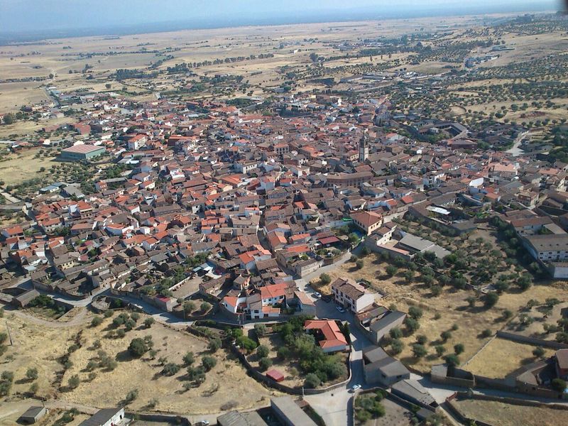 Vista aérea de Lagartera Museo Marcial Moreno Pascual Lagartera